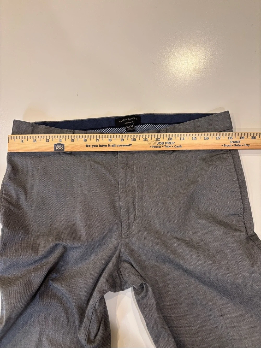 Banana Republic Heathered Gray Men's Dress Pants Sz 36x32 Career Business Dress